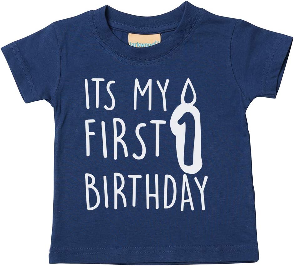 Personalised Kids Childrens T-Shirt Boys Girls Candle Birthday Party Tee Top CB4