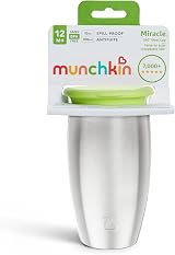 Munchkin Miracle 360 Stainless Steel Sippy Cup 296ml Green view 6