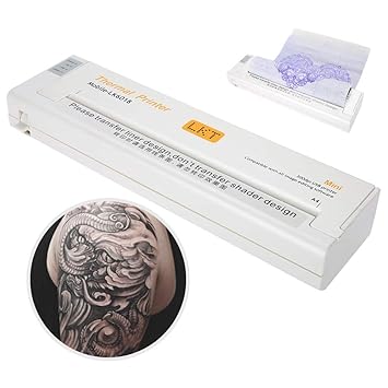 Tattoo Fotokopierer, Thermodrucker, DIN A5 A4, Thermoschablone, Drucker, Transferdruck