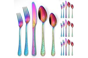 Vintage Carving Kitchen Stainless Steel Silverware Tableware Flatware Cutlery Knives Forks Spoons Set Home Steak Knife Desser