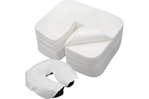 500 Count Disposable Face Cradle Covers, Medical-Grade, Ultra Soft, Luxurious, Non-Sticking Massage Face Covers, Headrest Cov