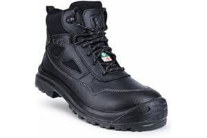 KPR Mens Work Composite Steel Toe Boots CSA Approved Waterproof Safety Shoes 6" - ESR Oil, Slip, Heat, Puncture Resistant