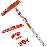 Kapro - 314 Set &amp; Match System - Mark &amp; Level - With Ruler, Slide &amp; Lock Vials, T-Square Head Handle &amp; Knife Guide - Magnetic - Aluminium - 48&rdquo;