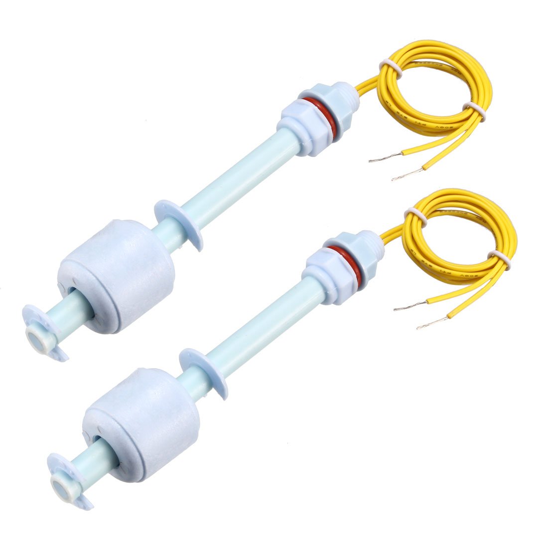 Sourcingmap PP Float Switch for Water Pump Tank Liquid Water Level Sensor M10 115mm Length Blue 2pcs