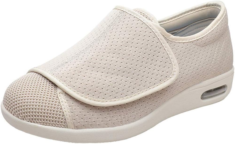 XFQ Men Women Diabetic Shoes, Adjustable Widen Edema Slippers