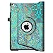 Fintie iPad Air 2 Case (2014 Release) - 360 Degree Rotating Stand Protective Case Smart Cover with Auto Sleep / Wake Feature for Apple iPad Air 2, Shades of Blue