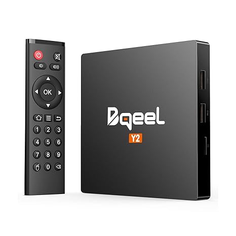 Bqeel Android TV Box Y2 Smart TV Box ?2GB+16GB? Android Box/Android 7.1 TV Box unterstützt 4K/H.265/ WiFi IEEE 802.11b / g / 