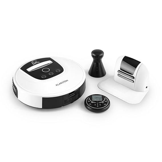 Klarstein Cleanhero • Saugroboter • Reinigungsroboter • vollautomatisch • 2 Stunden Betriebsdauer • Fernsteuerung • 3 Betrieb