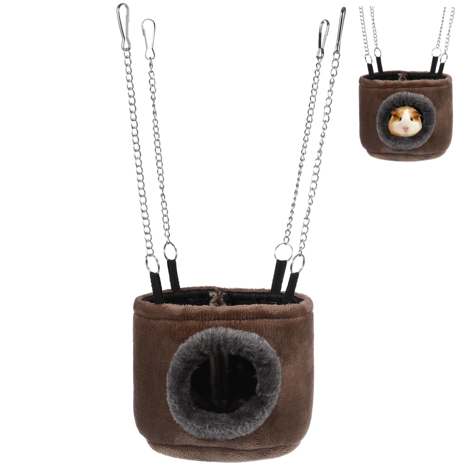 WINOMO Pet Hammock Hamster Hanging Toy Snuggle Hut for Squirrel, Chinchilla, Guinea, Pig, Rat, Mice, Small