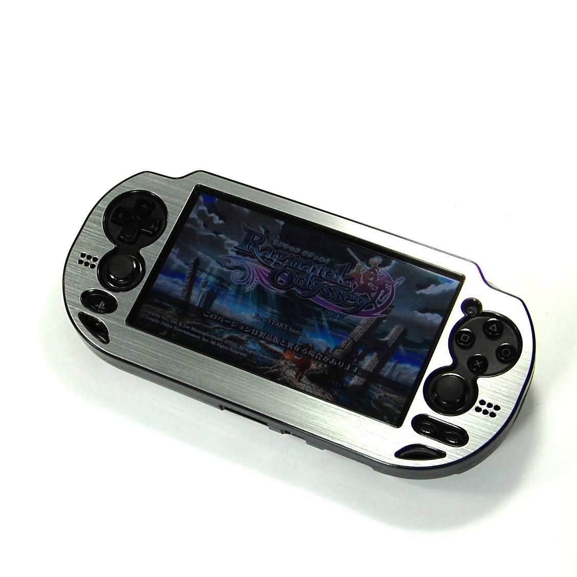HDE® Silver Aluminum/Black Plastic Case fits PS Vita Video