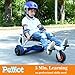 PELLIOT Heavy Duty Hoverboard Cart, Shock Absorption Hoverboard Seat Attachment for Kids Adult, Go Kart Conversion Kit for Hoverboards (Blue)