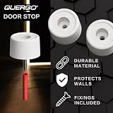 QUERGO Rubber Door Stop Floor Wall Mounted with Fixings 2 Pack view 3