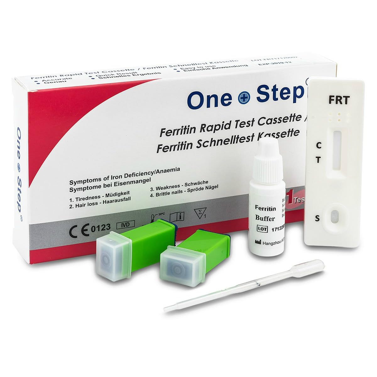 Anaemia Test Kit Iron Deficiency Ferritin Testing Blood Anemia Test One Step (1 Test)