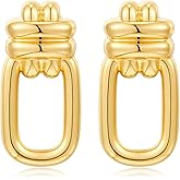 COORWEEL Women Textured Earrings for Women Chunky Earrings