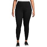 Terra & Sky Women's High Rise Plus Size Jegging (4X - Black)