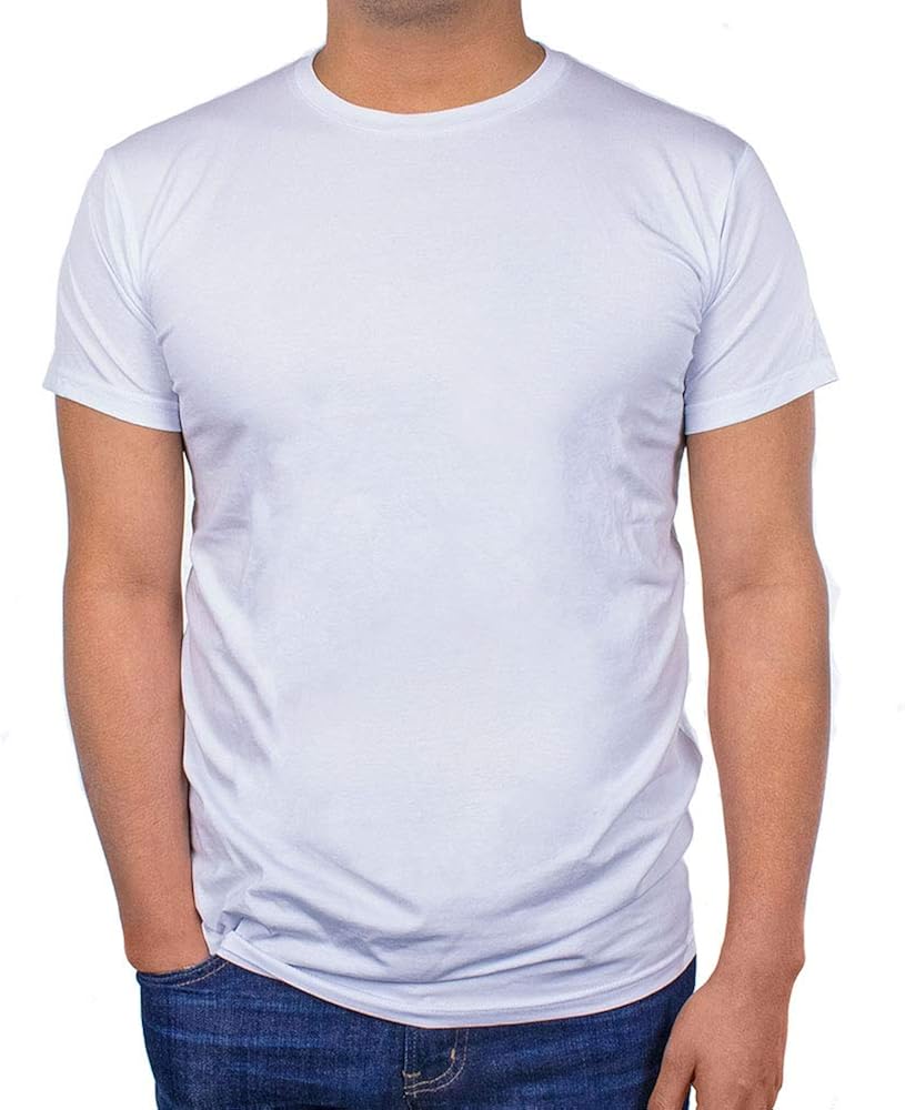 Men’s 3-Pack Crew Neck Super Soft Undershirts - Lightweight, Breezy, Classic Fit at  Men’s Clothing store