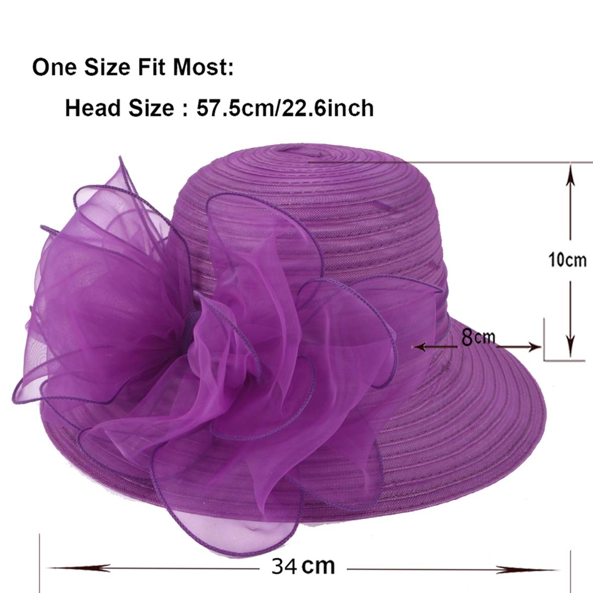 Women Kentucky Derby Church Dress Hat 