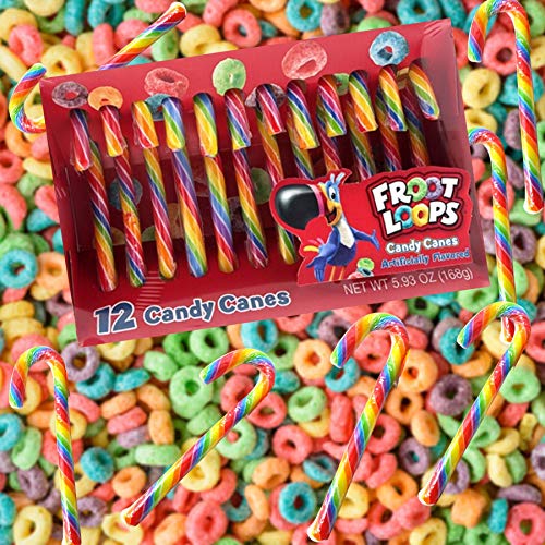 Froot Loops Candy Canes, Limited Edition Fruit Flavored Unique Easter