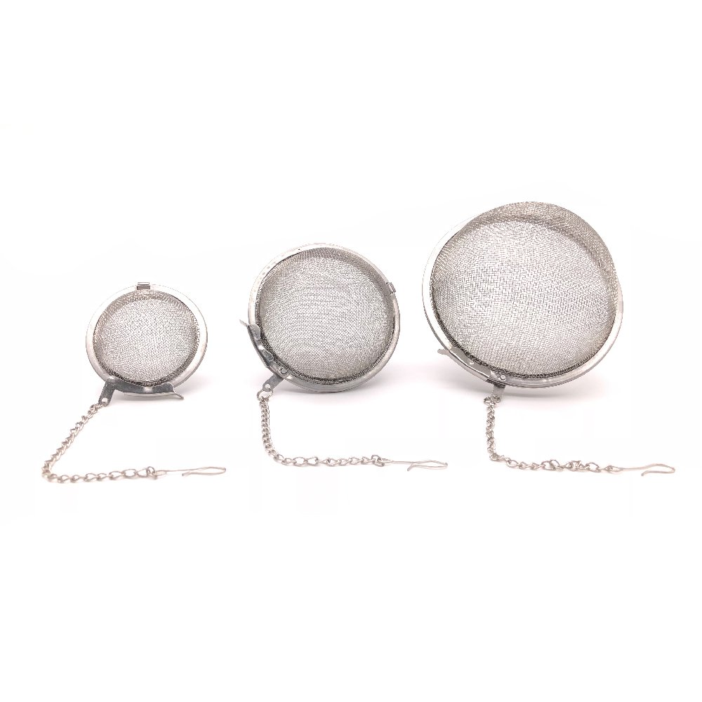 BITEYI Tea Infuser Stainless Steel Ball Spice Infuser Tea Strainer Tea Filter with Hook(Set of 3)
