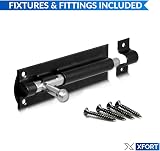 XFORT 2 Pack Heavy Duty Tower Bolt Black 100mm Door Lock Bolt view 2