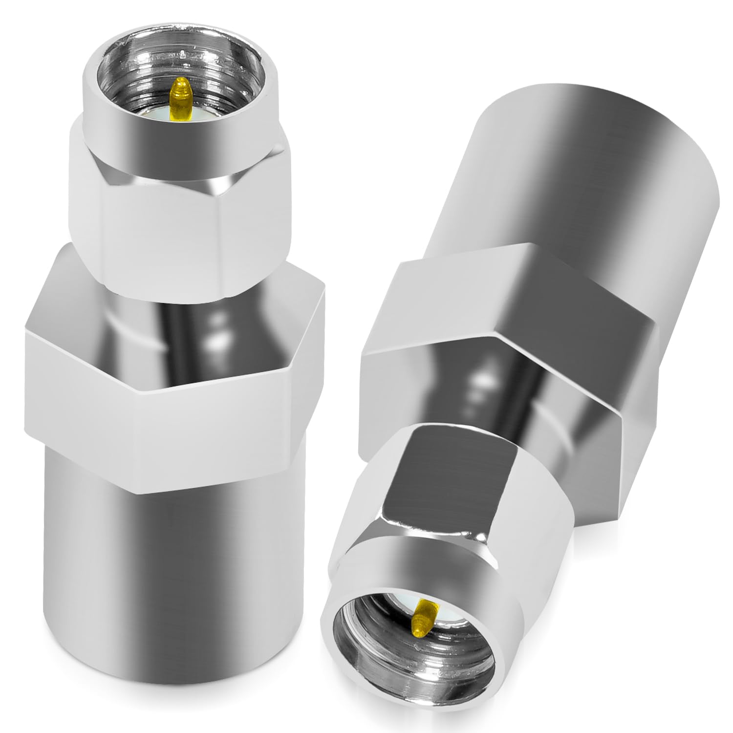 Fohevers SMA Male Plug to FME Male RF Coaxial Coax Adapter for Broadcast Antenna Wireless LAN Device