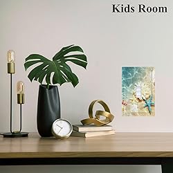 Cuitxrac Seashell and Starfish 1 Gang Light Switch