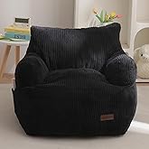 MAXYOYO Silla de Puf para Niños, Sofá de Puf para Niños Pequeños con Relleno para Niños y Niñas, Sofá Perezoso con Bolsillo p