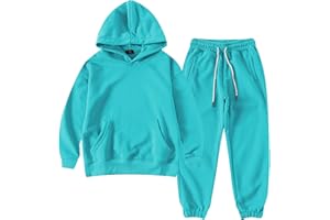 amropi Boy's Hoodie Tracksuit Set Pullover Sweatshirt Jogging Pants 2 Pieces Sweatsuit for Age 3-12 Years