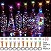 M.C.works 7 Color Flashing Wine Bottle Lights, Premium Cork Lights, 16 LEDs Diamond Shaped Cork Stopper Light Bottles DIY Mood Lights Decor, 55 in.(Pack of 10)
