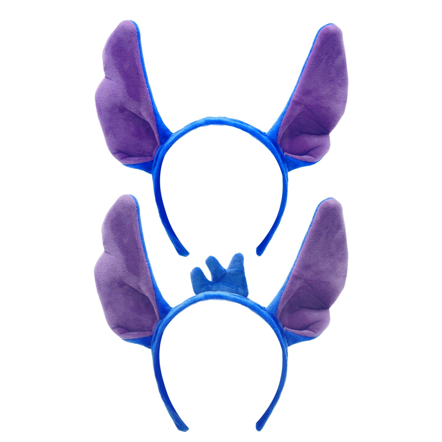 RmKbe 2pcs Blue Ears Headband Animal Ear Hair Hoop Halloween Costume Accessories Masquerade Hair Accessories for Women