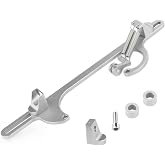 WMPHE Throttle Cable Bracket 4150 4160 Series Throttle Brackets Billet Adjustable Aluminum (Silver)