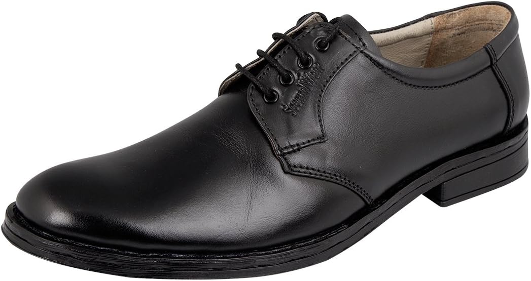 Formal Shoes for Men. Pure Leather Branded Black Lace Up Shoes
