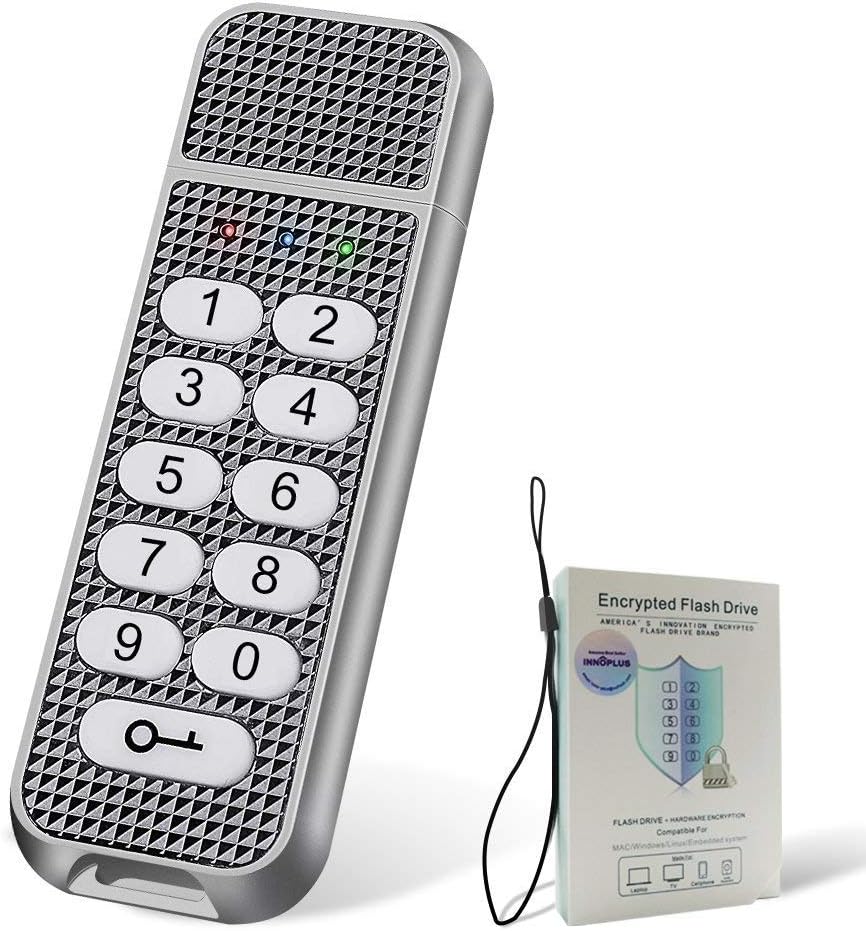 32 GB Encrypted Memory Stick, USB Flash Drive, INNOPLUS Secure U Disk