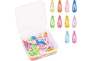 30 Pcs Cute Snap Hair Clips for Baby Girls & Toddlers – 3 cm Mini Metal Barrettes Hair Accessories, Non-Slip Grip, Assorted C