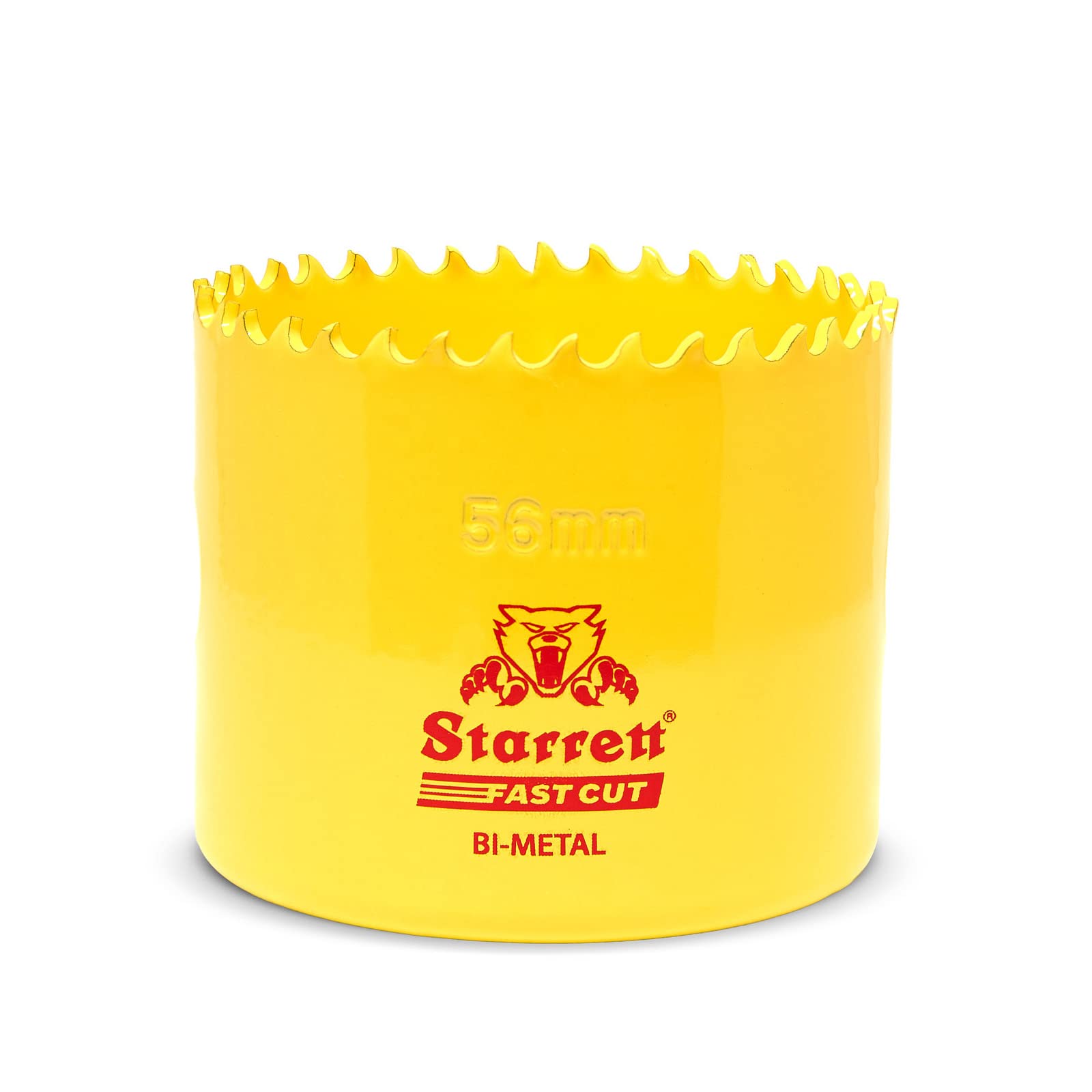 Starrett HSS Bi-Metal Fast Cut Hole Saw - 56mm - For Metal, Wood, Plastics