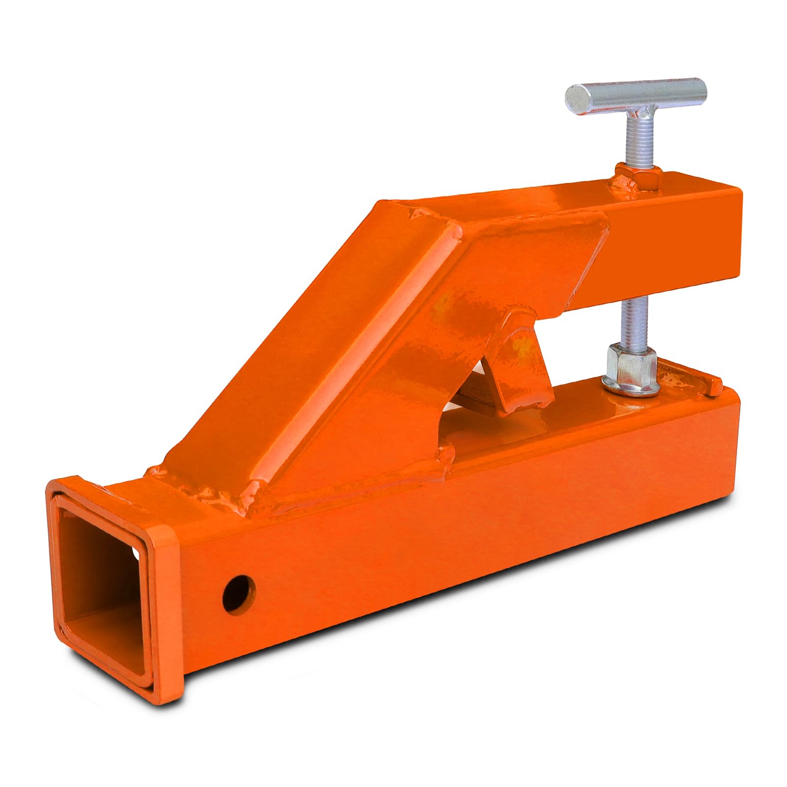 Photo 1 of AIWARGOD Clamp On Trailer Hitch Receiver Bucket Hitch for Tractor 2" Ball Mount Adapter Compatible with Deere Bobcat Bucket, Orange
