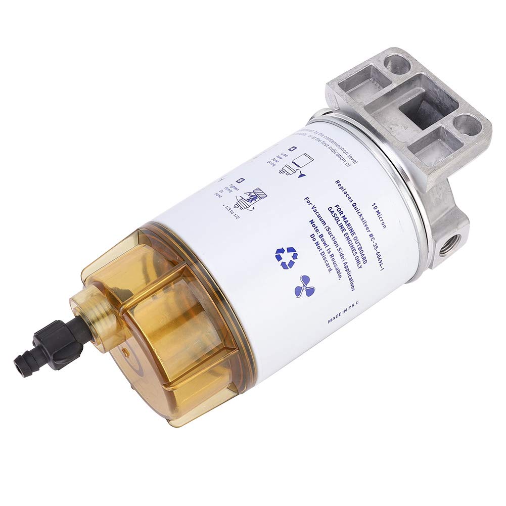 Suuonee Oil Water Separator, Oil Water Separator Fuel Filter Fit for Engine Outboard Motor