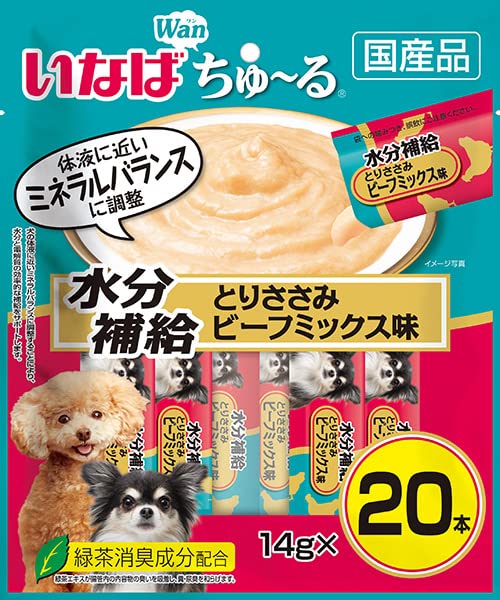 いなば ちゅ~る 水分補給 とりささみ ビーフミックス味 20本商品画像