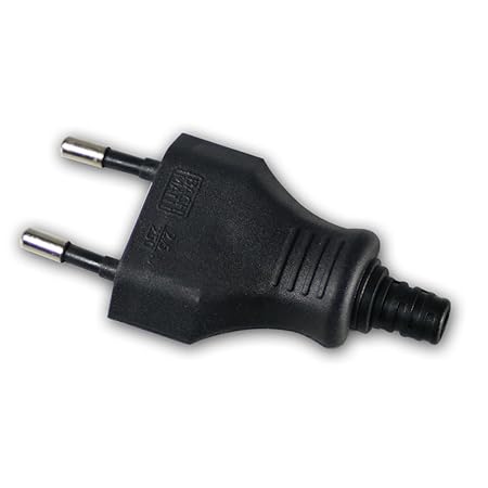 BACHMANN 900.002 Euro Flachstecker sw Schraubanschluss lose (5x Euro Flachstecker)