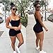 SMTSMT Jumpsuit, Women's Strap Beach Shorts Jumpsuit Rompers Bodysuit (S) Black