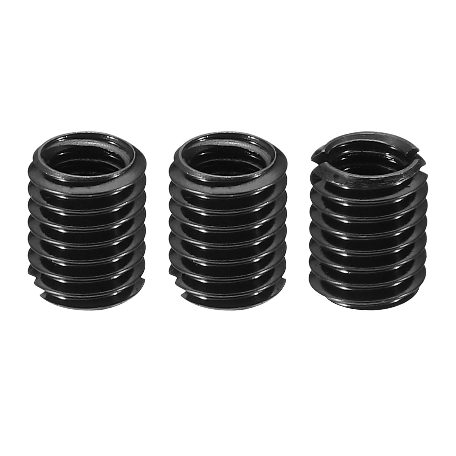PATIKIL Grade 8.8 Carbon Steel Threaded Repair Insert Nut, 3pcs M6x1 Female to M8x1.25 Male High Strength Screw Sleeve Inserts Reducing Adapter Reducer 10mm