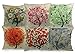Luxbon - Winter ICY Snowflake Tree Cotton Linen Sofa Chair Seat Throw Pillow Case Cushion Cover 18 x 18/45X45CM Insert Not Included