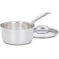Cuisinart 1 Quart Saucepan w/Cover, Chef's Classic Stainless Steel Cookware Collection, 719-14