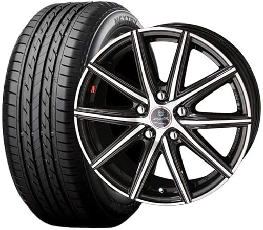 Amazon 15インチ 1本セット タイヤ ホイール ブリヂストン Bridgestone ネクストリー 195 65r15 スマック ヴァニッシュ エンケイ製 プリウス ウィッシュ インプレッサ レガシー タイヤ ホイールセット 車 バイク