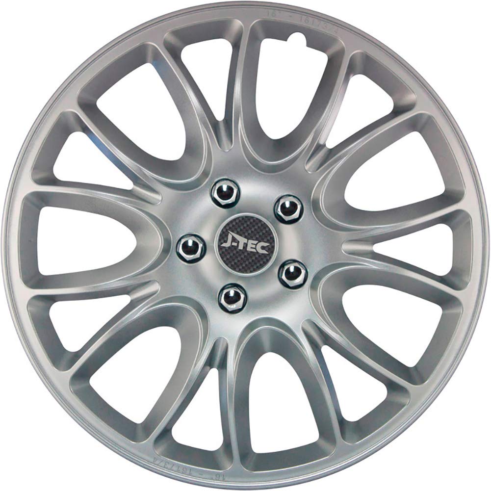 J-Tec Set of 4 wheel covers Hero 15-inch silver