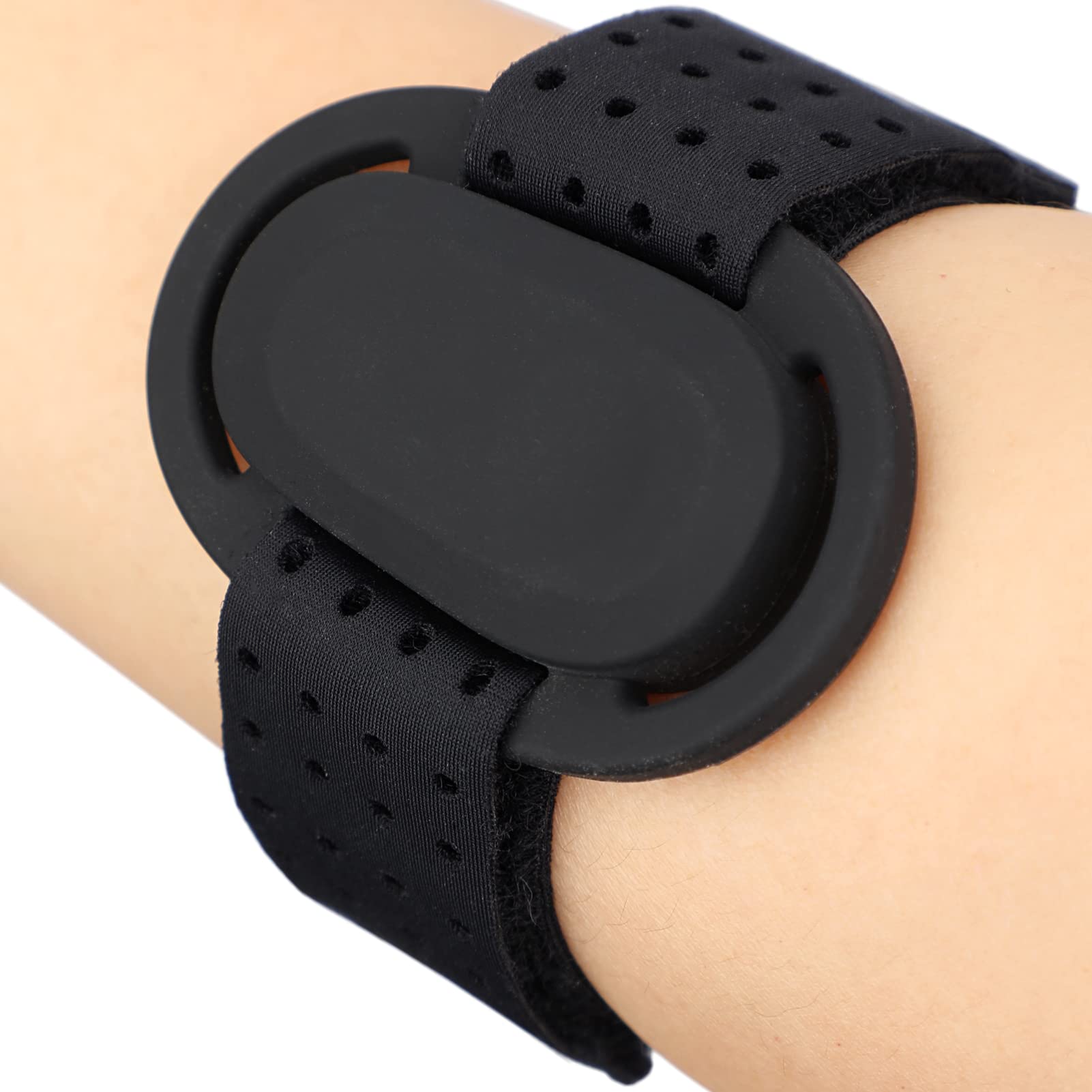 Photo 1 of Easy On/Off Armbands for Dexcom G6 Receiver Adults Kids Diabetes Arm Band Sensor Cover Holder Freely Adjustable Silicone CGM Wear Protector, Black M