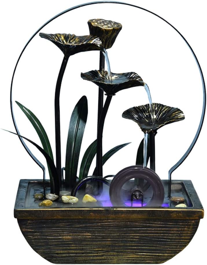 Home office decoration Indoor Water Lily Water Fountain