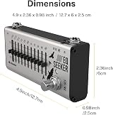 Donner EQ Pedal 10 Band Graphic Equalizer True Bypass for Guitar Bass view 6