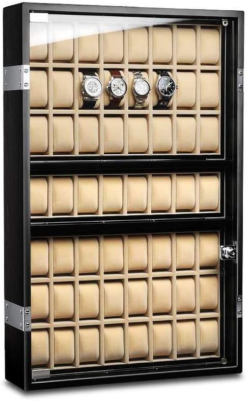 Ferocase FC5051BK with LED Lighting for 56 Watches Matte Black