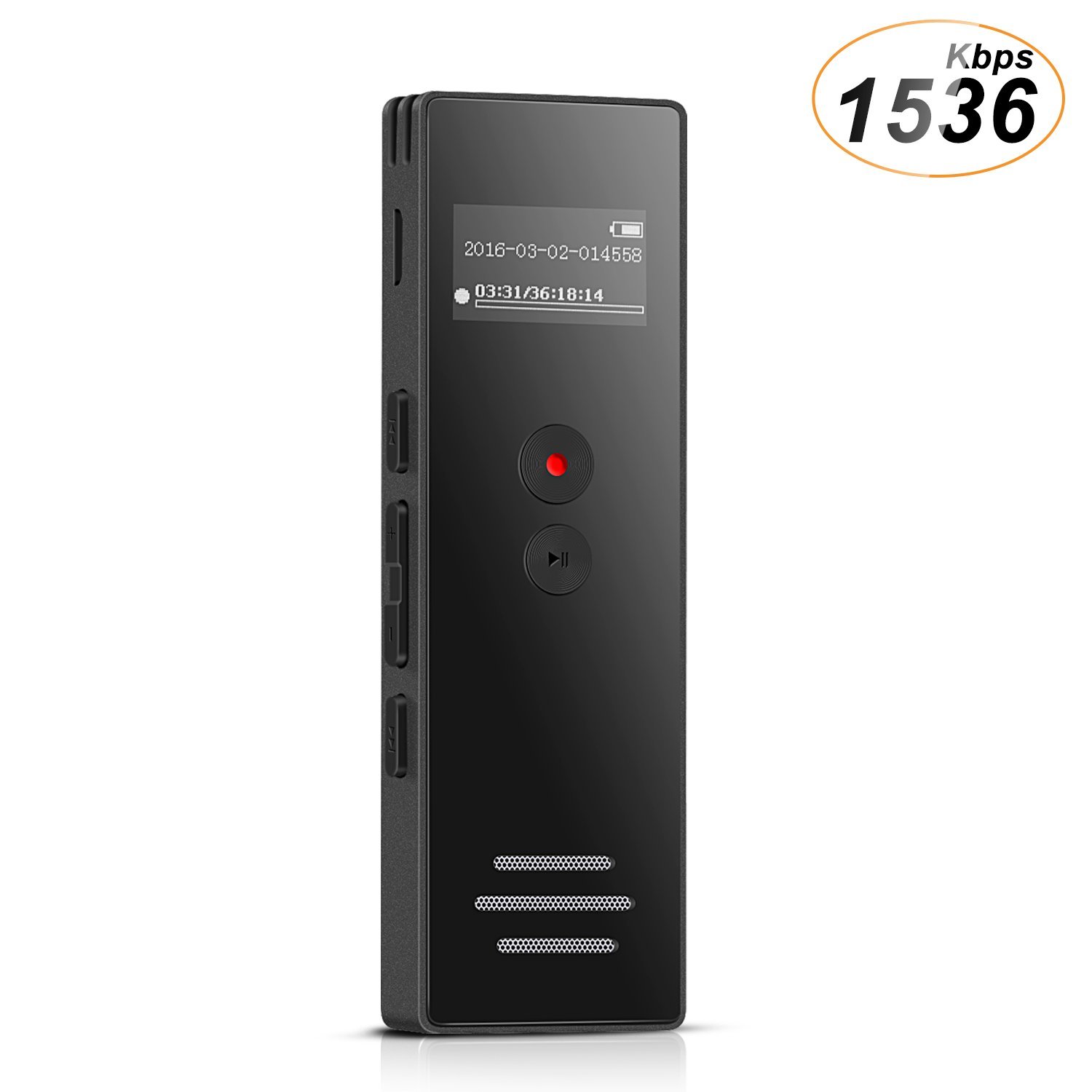 Grabadora de Voz digital GB con función Line in Reproducir música Altavoz